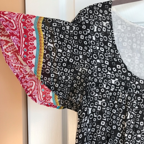 Billabong Boho Cotton Cover Up Size Small EUC Multi Color - Picture 10 of 16